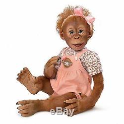 Momoko Realistic Baby Girl Monkey Doll by Ashton Drake NRFB