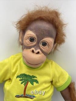 Monkey Chimp Orangutan Ashton Drake 20 Ollie Simon Laurens Reborn Therapy Doll