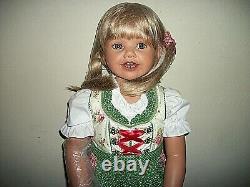 NEW 31 Monika Peter-Leicht Louisa Child Doll in Bavarian Costume withBox/COA