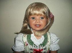 NEW 31 Monika Peter-Leicht Louisa Child Doll in Bavarian Costume withBox/COA