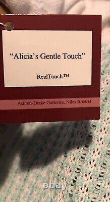 NEW Ashton Drake Galleries Alicia's Gentle Touch Realistic Baby Doll 22