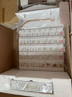 NIB Ashton Drake Calendar Babies Porcelain Dolls Complete Set Of 12 with Shelf