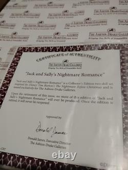 NIB Ashton-Drake Nightmare Before Christmas Jack and Sally's Romance doll set