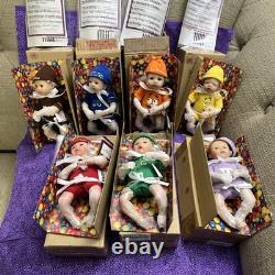 NIB RARE Ashton Drake Mini 6 Silicone M&M Baby Dolls lot of 7