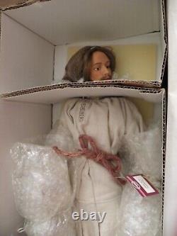 NIB The Ashton-Drake Galleries Jesus Sculpture DOLL Footprints in the Sand Poem