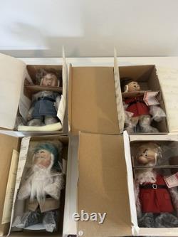NWT Snow White Seven Dwarfs Complete Set 8 Ashton-Drake Porcelain Dolls COA