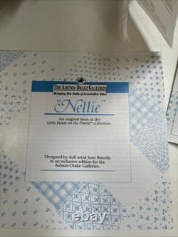 Nellie Olsen Ashton-Drake Doll COA Box + Porcelain Doll Little House Prairie