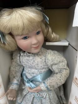 Nellie Olsen Ashton-Drake Doll COA Box + Porcelain Doll Little House Prairie