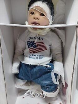 New Ashton Drake Obama Birth Of Hope doll Realistic Linda Murray Artist NRFB