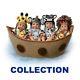 Noah's Adorable Ark Complete Set of 4 Baby dolls with Ark New NRFB
