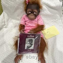 Novi, 17'' Monkey So Truly Real The Ashton-Drake Galleries (Rare Eyes)COA #1