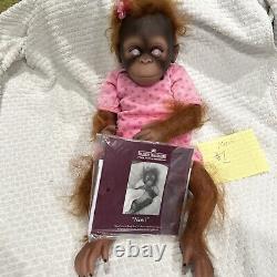 Novi, 17'' Monkey So Truly Real The Ashton-Drake Galleries (Rare Eyes)COA #1