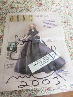 Nrfb Ashton Drake 2003 15 Gene Marshall In A Lady Knows Signed By Mel Odom 3x