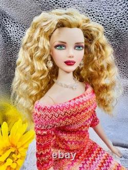 OOAK! Gene Marshall 16GREEN Eyes Fashion Doll -REPAINT HAIRSTYLE Artist Signed
