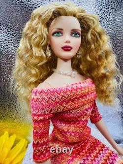OOAK! Gene Marshall 16GREEN Eyes Fashion Doll -REPAINT HAIRSTYLE Artist Signed