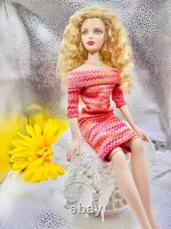 OOAK! Gene Marshall 16GREEN Eyes Fashion Doll -REPAINT HAIRSTYLE Artist Signed