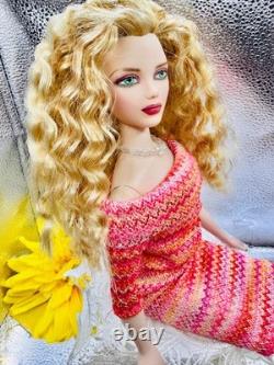 OOAK! Gene Marshall 16GREEN Eyes Fashion Doll -REPAINT HAIRSTYLE Artist Signed