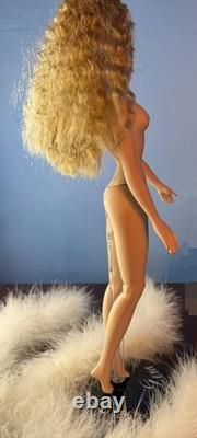 OOAK! Gene Marshall 16GREEN Eyes Fashion Doll -REPAINT HAIRSTYLE Artist Signed