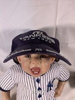 Officially Licensed. Aston Drake Derek Jeter Vinyl Baby Doll Hat Included