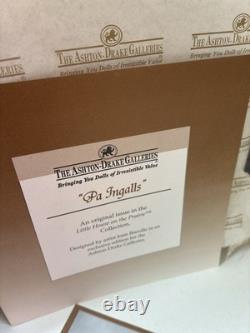 Pa Ingalls Ashton-Drake Doll Little House Prairie COA Box Violin 18 Rare