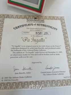 Pa Ingalls Ashton-Drake Doll Little House Prairie COA Box Violin 18 Rare