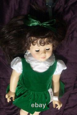 Patti Play Pal Ashton Drake green velvet dress rare hair