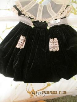 Patti Playpal Ashton Drake Velveteen Dress With Pink Lace Trimmings /no Doll