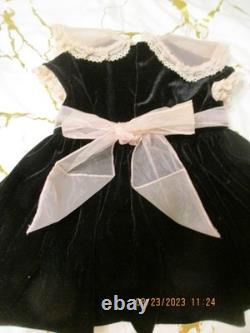 Patti Playpal Ashton Drake Velveteen Dress With Pink Lace Trimmings /no Doll