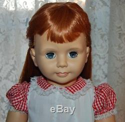 Patty Playpal 36 Ashton Drake doll red hair checked dress pinafore orig box