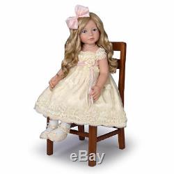 Pearls, Lace, And Grace Beautiful Lifelike Child Doll by Ashton Drake Galleries