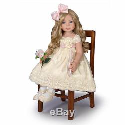 Pearls, Lace, And Grace Beautiful Lifelike Child Doll by Ashton Drake Galleries