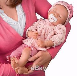 Penelope Silicone Weighted Baby Girl Doll by Ashton-Drake Rooted Hair