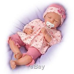 Pleasant Dreams Penelope Silicone Baby Doll with Pacifier by Ashton-Drake