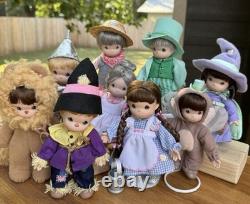 Precious Moments Wizard of Oz Ashton Drake Doll Lot 9 2001-2004 Porcelain 6-7