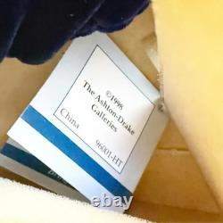 Princess Diana Porcelain Doll by Ashton Drake 19 Navy Blue Velvet Dress Vintage