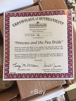 Princess and the Pea Bride by Cindy McClure Ashton Drake Porcelain NIB Wedding