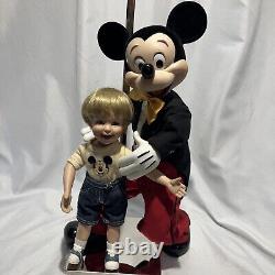 RARE A Hug For Mickey Ashton Drake Galleries Disney Porcelain Doll Set