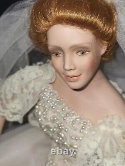 RARE. ANJELICA By Cindy McClure Ashton Drakes Porcelain Bride Doll MINT/BOX