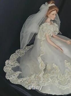 RARE. ANJELICA By Cindy McClure Ashton Drakes Porcelain Bride Doll MINT/BOX