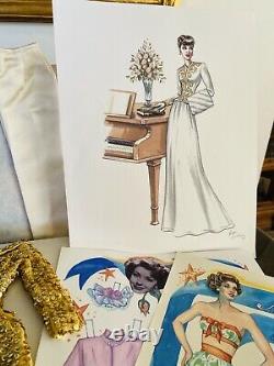 RARE Ashton Drake Gene Marshall Doll Gold Sequin Gown, The Hollywood Convention