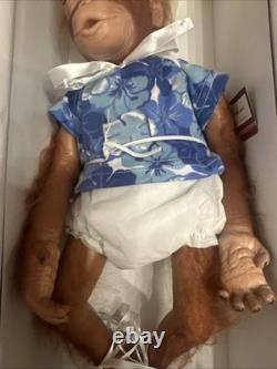 RARE Ashton Drake Monkey Orangutan BABY SEKOU Certificate Typo (Baby Zula)