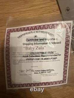 RARE Ashton Drake Monkey Orangutan BABY SEKOU Certificate Typo (Baby Zula)