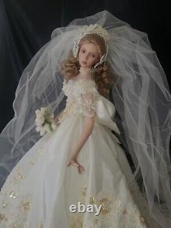 RARE. MELODY By Cindy McClure Ashton Drakes Porcelain Bride 22 Doll MINT/BOX