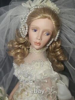 RARE. MELODY By Cindy McClure Ashton Drakes Porcelain Bride 22 Doll MINT/BOX