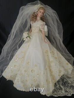 RARE. MELODY By Cindy McClure Ashton Drakes Porcelain Bride 22 Doll MINT/BOX