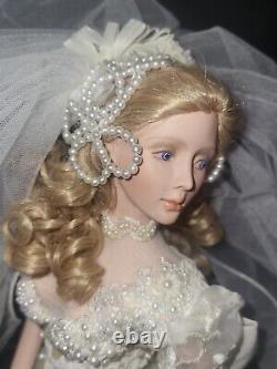 RARE. MELODY By Cindy McClure Ashton Drakes Porcelain Bride 22 Doll MINT/BOX