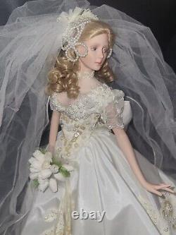 RARE. MELODY By Cindy McClure Ashton Drakes Porcelain Bride 22 Doll MINT/BOX