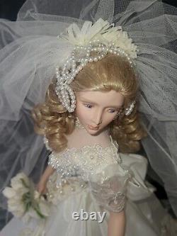 RARE. MELODY By Cindy McClure Ashton Drakes Porcelain Bride 22 Doll MINT/BOX