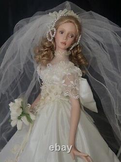 RARE. MELODY By Cindy McClure Ashton Drakes Porcelain Bride 22 Doll MINT/BOX