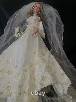 RARE. MELODY By Cindy McClure Ashton Drakes Porcelain Bride 22 Doll MINT/BOX